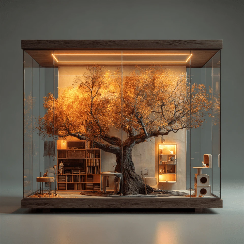 Artificial Autumn Maple Tree Cat Tree suppliers